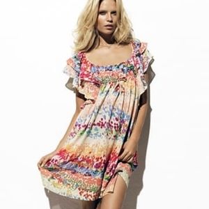 H&M garden collection flutter sleeve dress